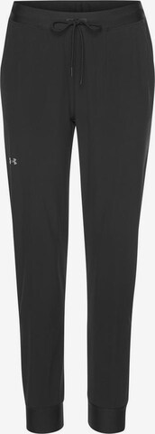 UNDER ARMOUR Športne hlače | črna barva: sprednja stran