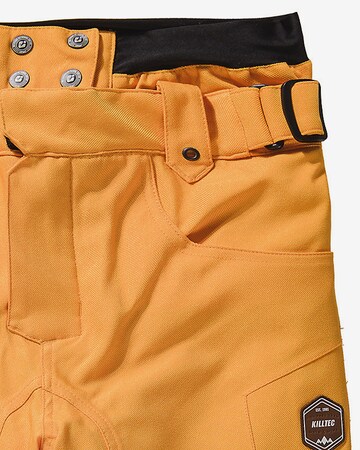 KILLTEC Regular Workout Pants 'Kaiso' in Yellow