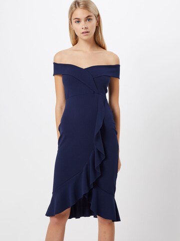 Boohoo - Vestido de cocktail em azul: frente