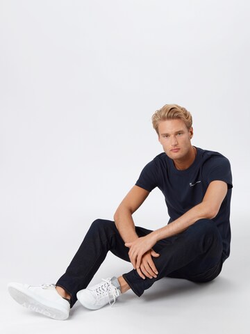 KnowledgeCotton Apparel Regular fit Shirt 'ALDER' in Blue