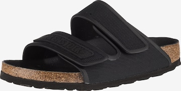 BIRKENSTOCK Pantolette 'Delft' in Schwarz: predná strana