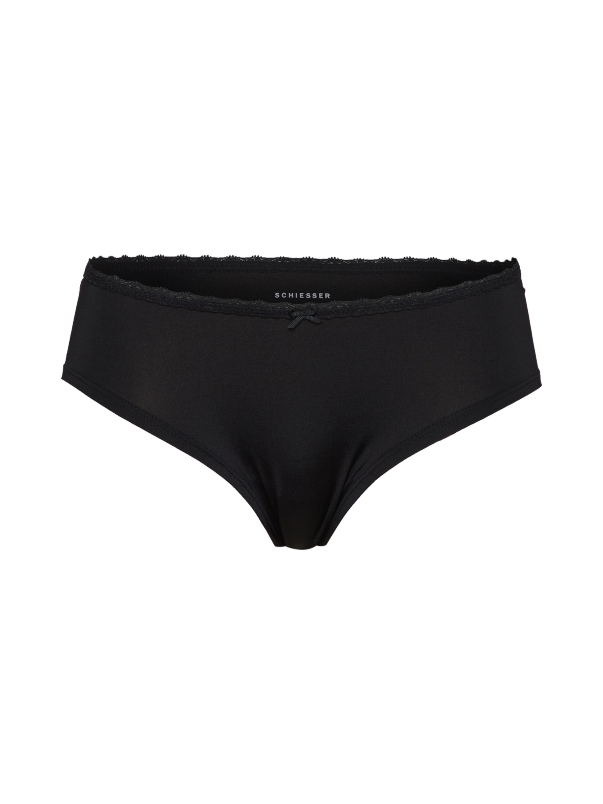 SCHIESSER - Broekje 'bikini hipster' in de kleur Zwart