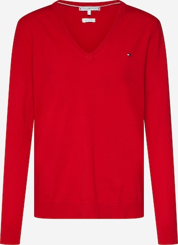 Pullover di TOMMY HILFIGER in rosso: frontale