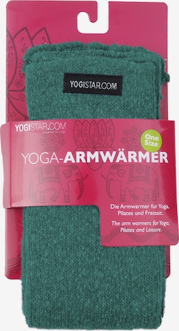 YOGISTAR.COM Yoga Armwärmer in Grün: predná strana