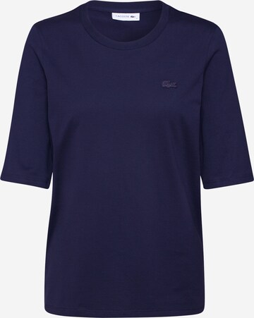 T-shirt LACOSTE en bleu : devant