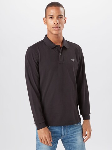 GANT Regular Fit Poloshirt in Schwarz: predná strana