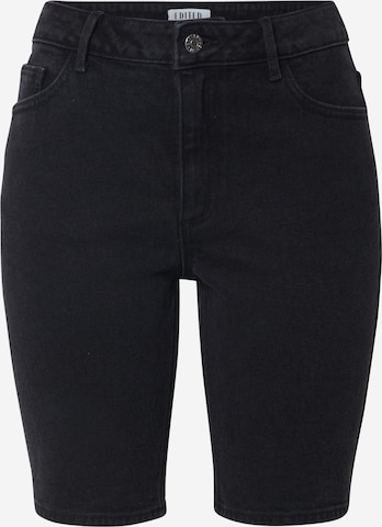 EDITED Skinny Jeans 'Oliv' in Zwart: voorkant