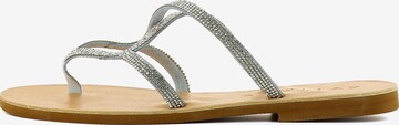 EVITA T-Bar Sandals in Grey