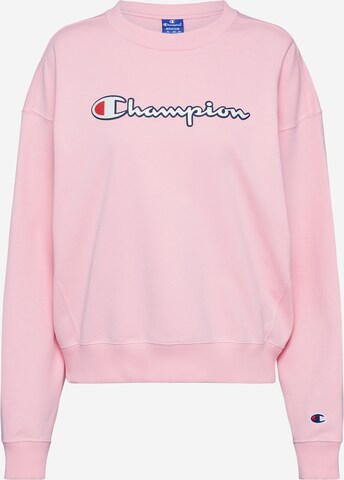 Sweat-shirt Champion Authentic Athletic Apparel en rose : devant