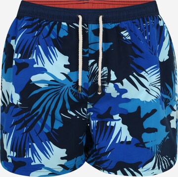 TOM TAILOR Badeshorts 'Lumos' in Blau: predná strana