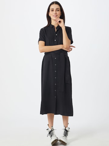 OBJECT Shirt Dress 'Isabella' in Black: front