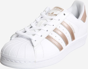 Baskets basses 'Superstar' ADIDAS ORIGINALS en blanc : devant