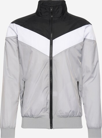 Urban Classics Übergangsjacke 'Arrow' in Grau: predná strana