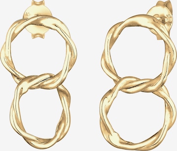 ELLI Earrings 'Geo, Organic' in Gold: front