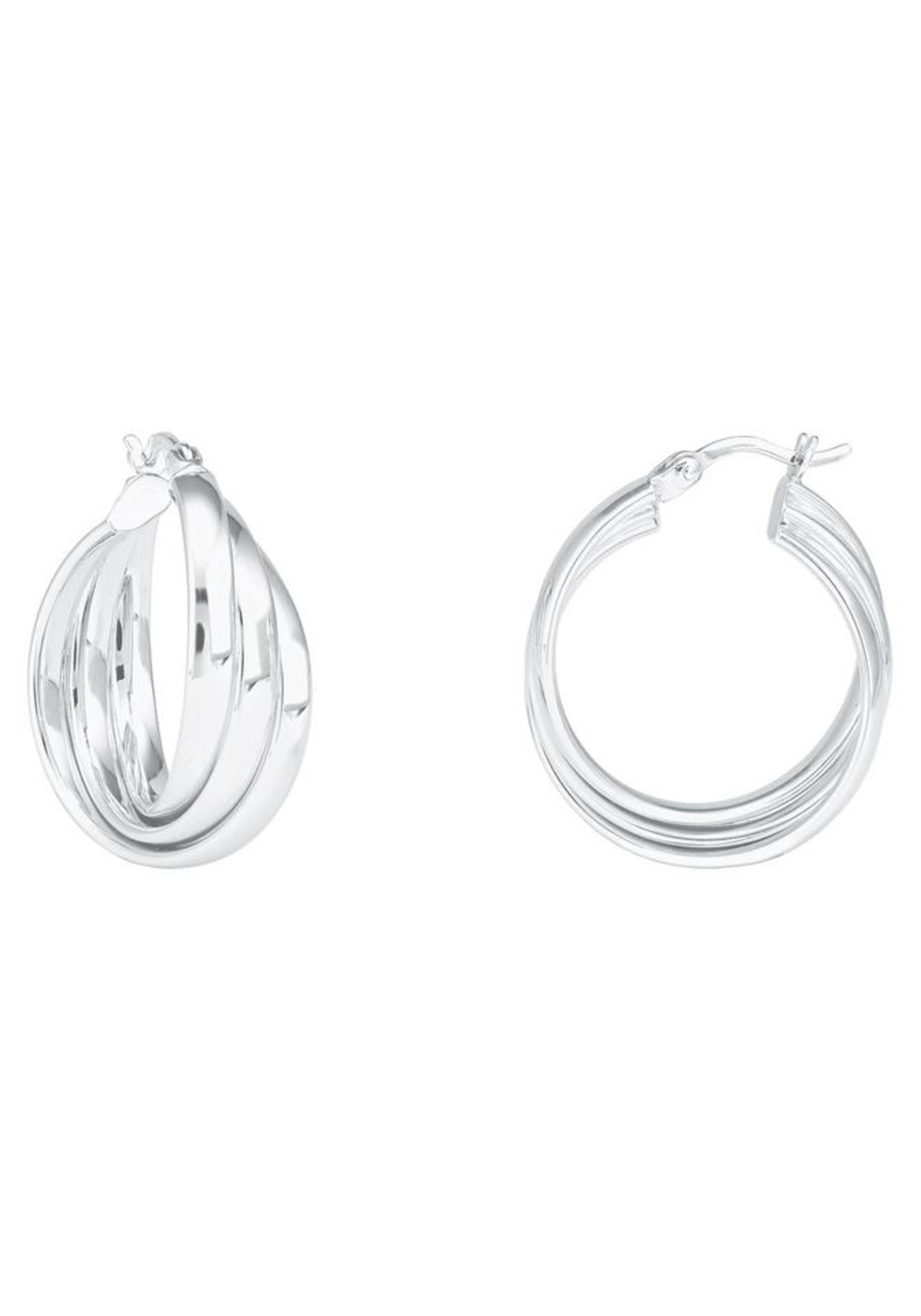 AMOR Creolen in Silber: Vorderseite