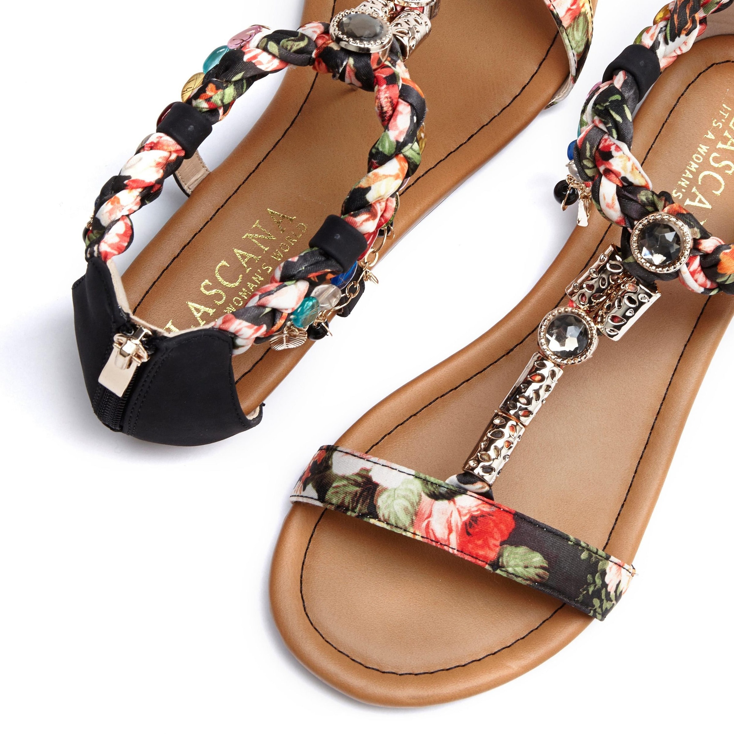 LASCANA Sandal i svart