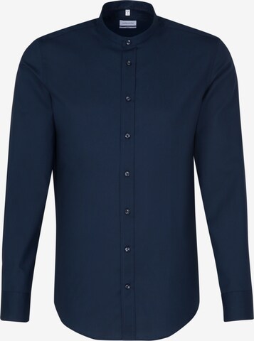 Coupe slim Chemise business SEIDENSTICKER en bleu : devant