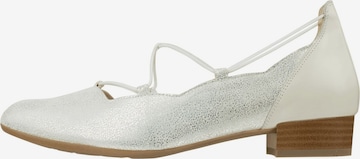 Lei by tessamino Ballet Flats with Strap 'Maida' in White