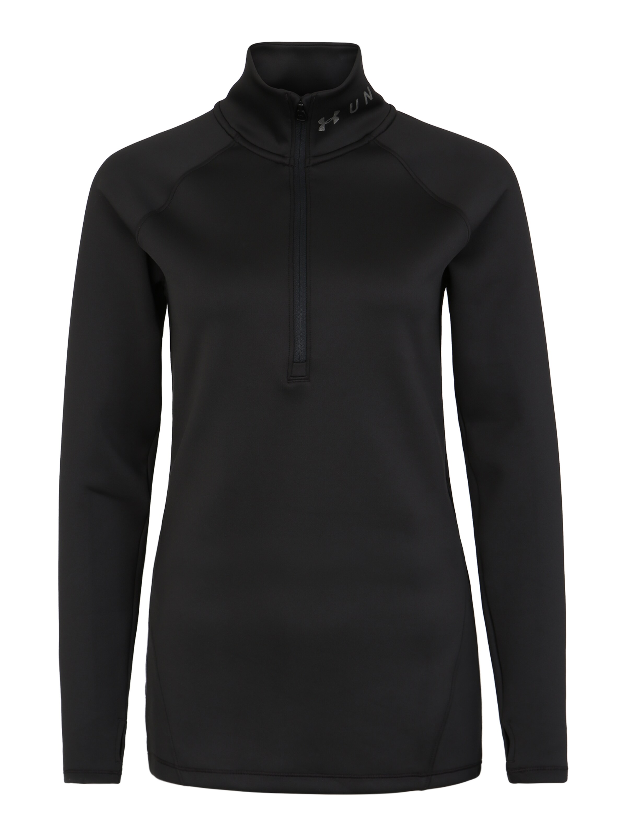 UNDER ARMOUR - Functioneel shirt 'UA CG Armour 1/2 Zip' in de kleur Zwart