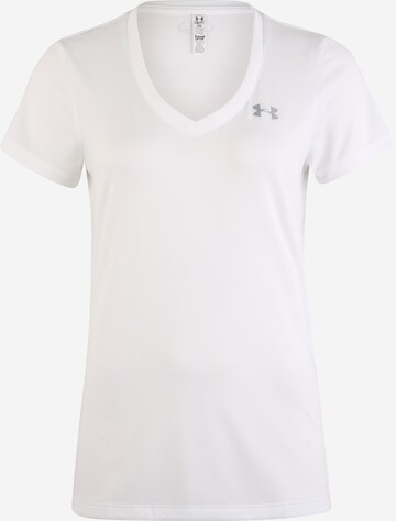 T-shirt fonctionnel UNDER ARMOUR en blanc : devant