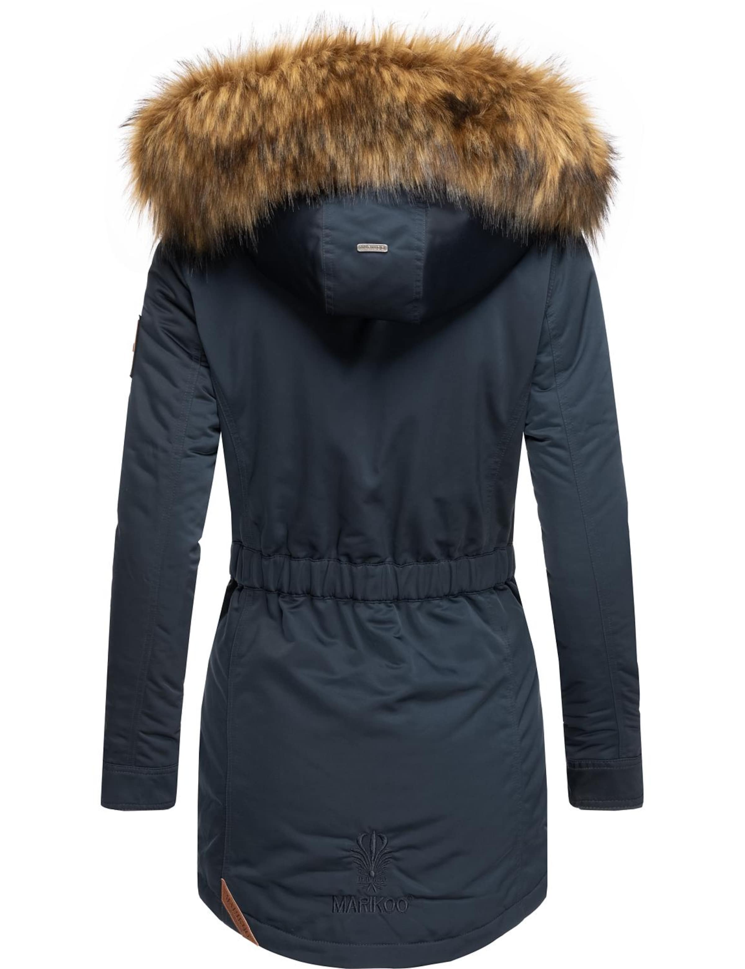 MARIKOO Zimný kabát 'Sanakoo' - Modrá