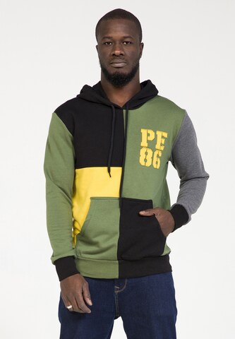 Sweat-shirt PLUS EIGHTEEN en vert : devant