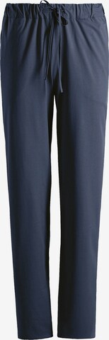 Hanro Pajama Pants ' Day & Night ' in Blue: front