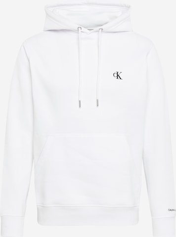 Coupe regular Sweat-shirt Calvin Klein Jeans en blanc : devant