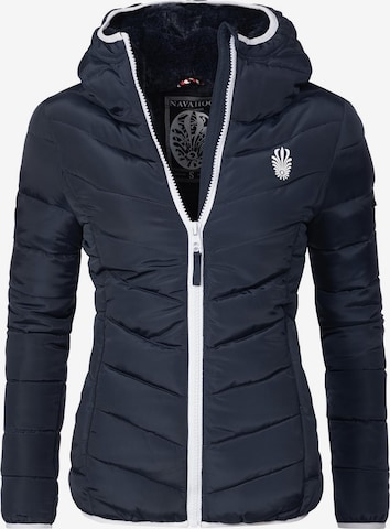 NAVAHOO Between-Season Jacket 'Elva' in Blue: front