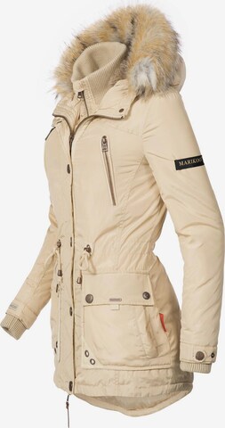 MARIKOO Parka 'Grinsekatze' in Beige