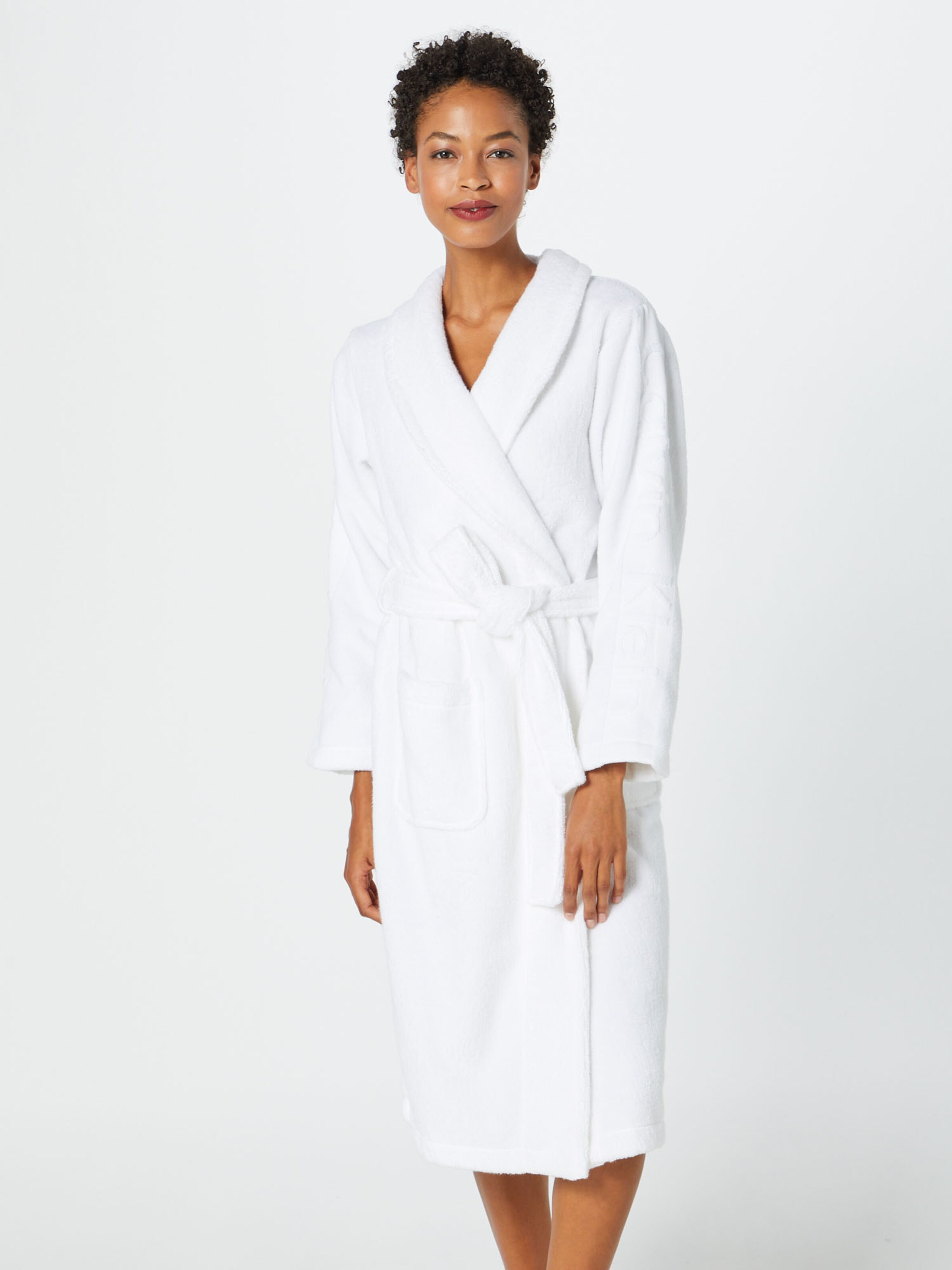 Abbigliamento Iw7n6 Calvin Klein Underwear Accappatoio lungo Robe in Bianco 