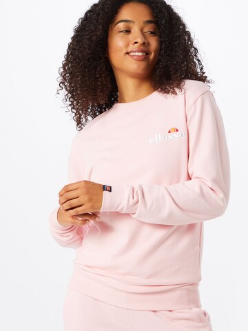 Felpa 'Triome' di ELLESSE in rosa: frontale