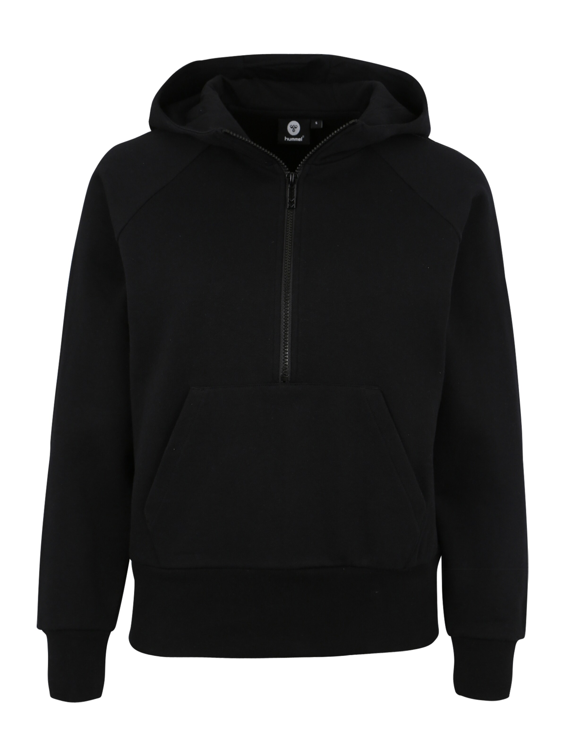 Hummel - Sweatshirt 'ELA ZIP HOODIE' in schwarz