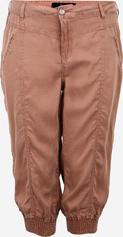 Zizzi Regular Trousers 'JELINOR' in Green: front