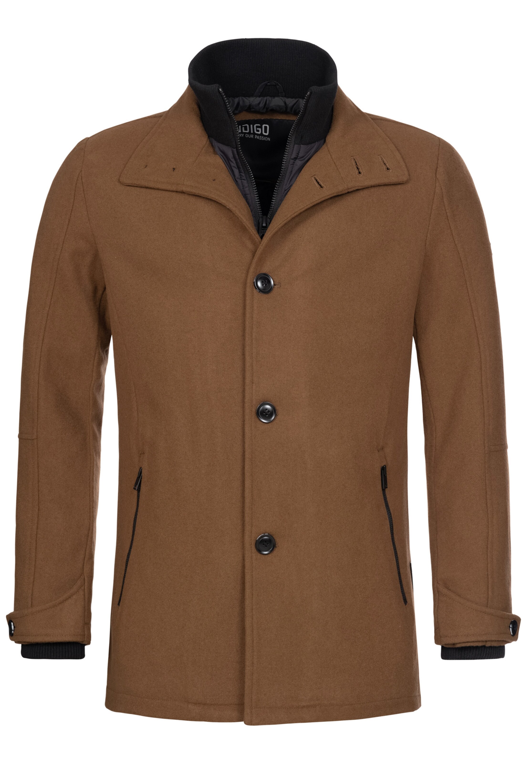 INDICODE JEANS Mantel  'Brittany' in Beige: Vorderseite