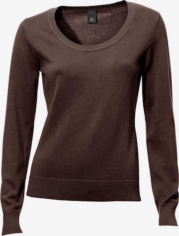 Pull-over heine en marron : devant