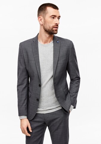 s.Oliver BLACK LABEL Slim Fit Sakko in Grau: predná strana