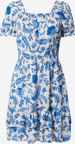 Boohoo Καλοκαιρινό φόρεμα σε μπλε: μπροστά