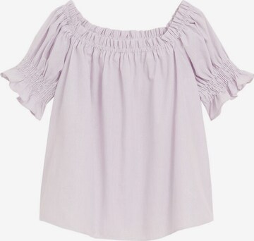 MANGO Bluse 'Manuela' i lilla: forside