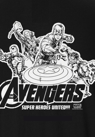 LOGOSHIRT Shirt 'Avengers' in Black