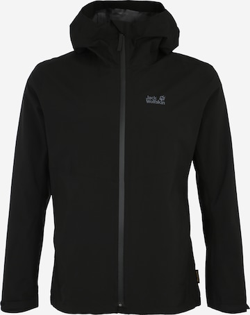 JACK WOLFSKIN Outdoor jacket in Black: front