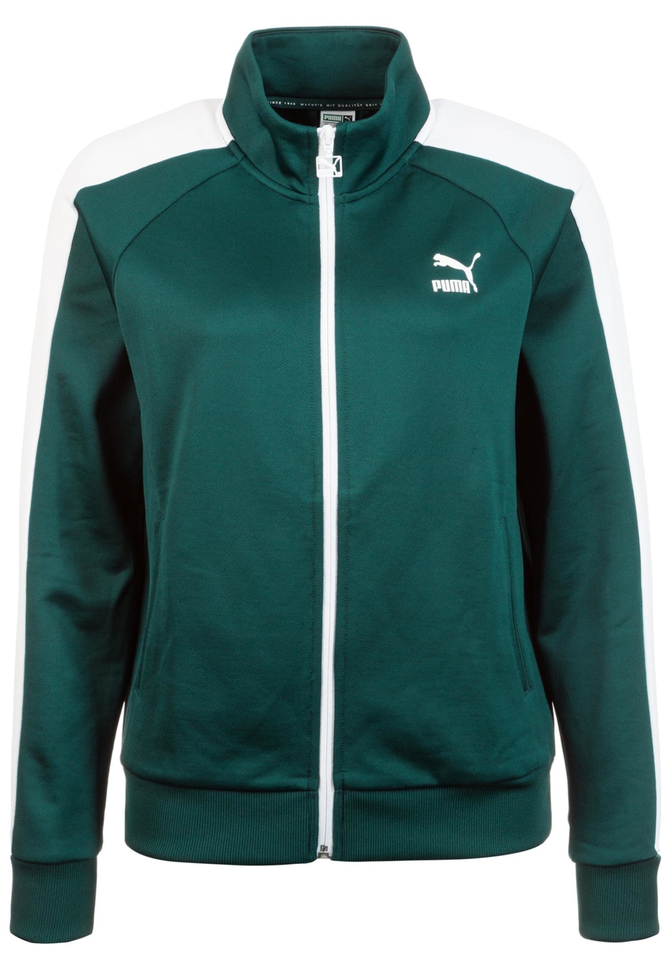 PUMA - Sportjas 'Classics T7' in de kleur Smaragd