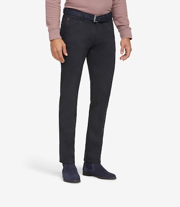 MEYER Regular Chino Pants 'Diego' in Blue: front