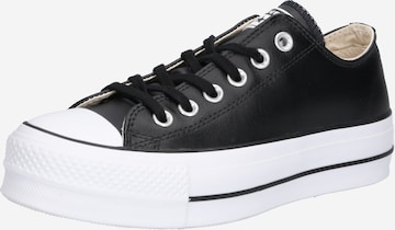 CONVERSE Platform trainers in Black: front