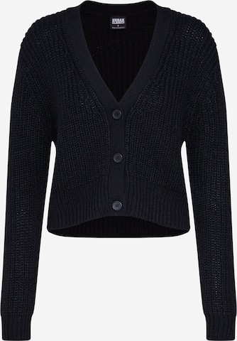 Cardigan Urban Classics en noir : devant