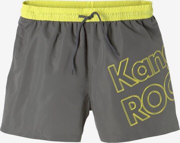 Shorts de bain KangaROOS en gris : devant