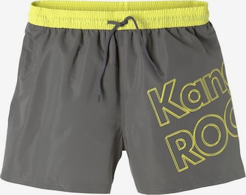 Shorts de bain KangaROOS en gris : devant