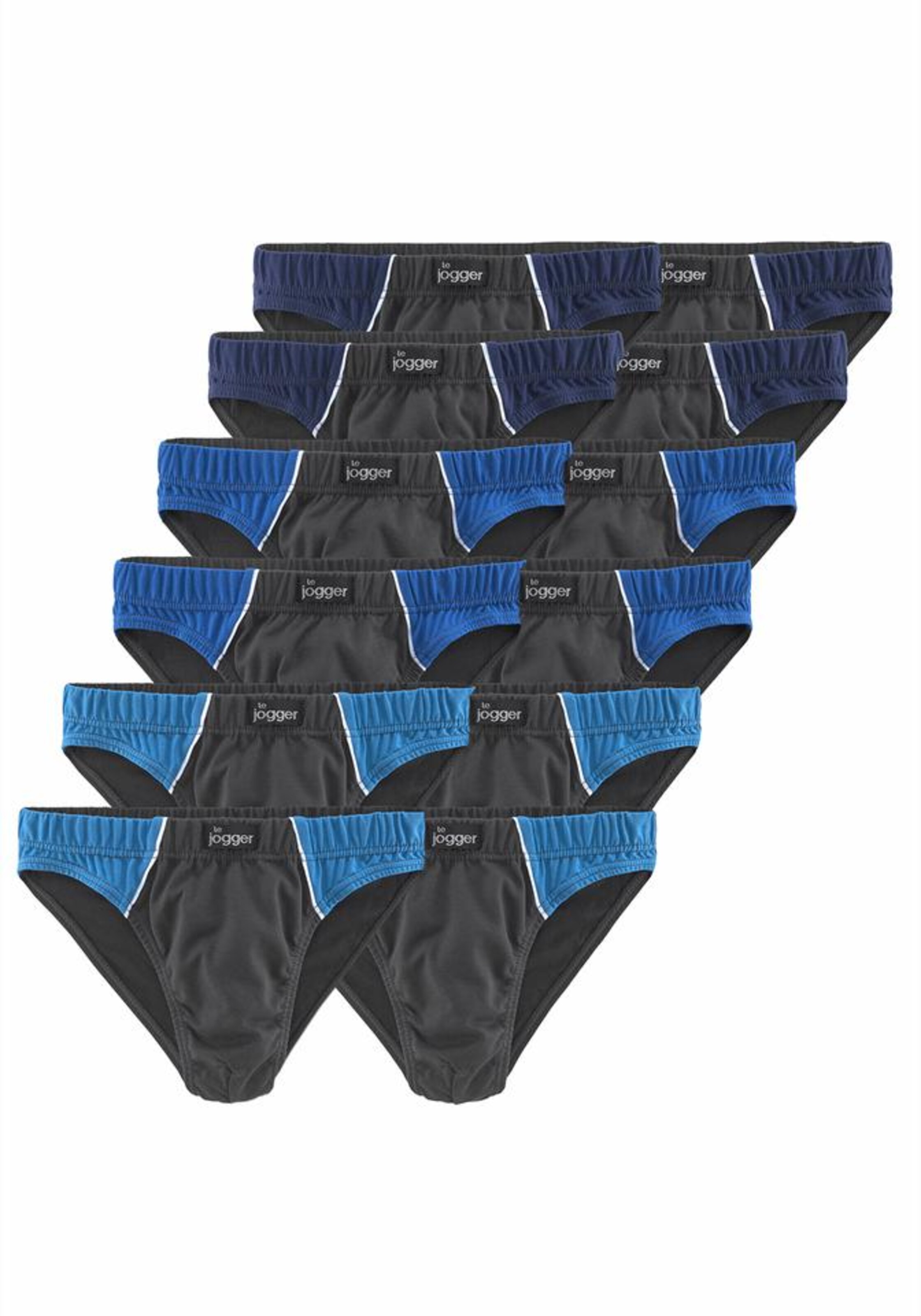 LE JOGGER Slip in Grau: Vorderseite