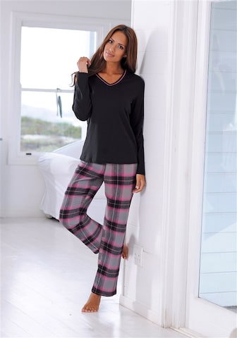 LASCANA Regular Pajama in Mixed colors: front