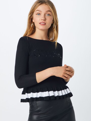 Pull-over GUESS en noir : devant